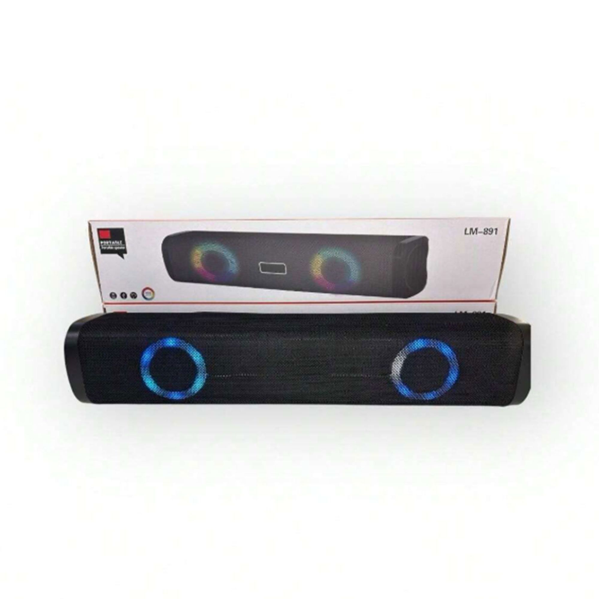 • مكبر صوت ساوند بار بصوت ستيريو وإضاءة RGB - الصورة 4