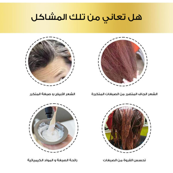 ⁦• شامبو أسود خالي من الأمونيا لتلوين الشعر للنساء⁩ - الصورة ⁦3⁩